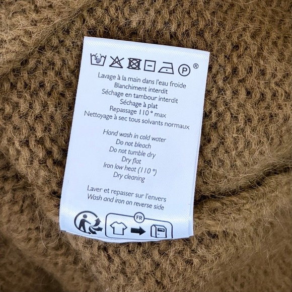 SÉZANE La Maille Sezane Suzon Jumper Sweater Olive Floral Embroidered Large - Picture 14 of 15